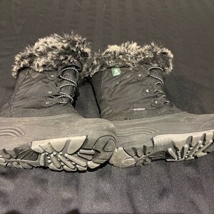Kids Black Winter Boots